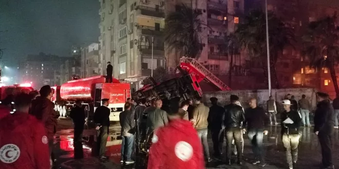 حريق استوديو الاهرام