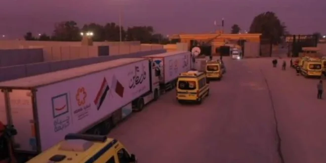 «مراسل القاهرة» دخول 120 شاحنة مساعدات إنسانية إلى قطاع غزة من معبر كرم أبوسالم
