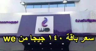سعر باقة 140 جيجا من we