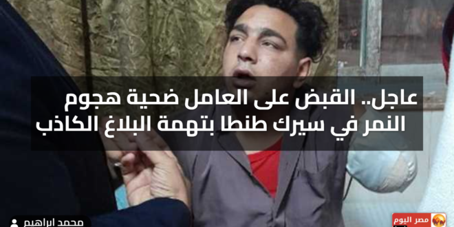 عاجل.. القبض على العامل ضحية هجوم النمر في سيرك طنطا بتهمة البلاغ الكاذب