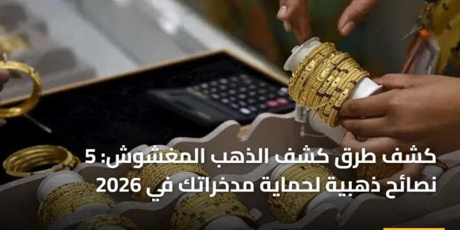 طرق فحص الذهب المغشوش والتأكد من الأختام الرسمية في محلات الصاغة 2026