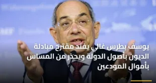 يوسف بطرس غالي يفند مقترح مبادلة الديون بأصول الدولة ويحذر من المساس بأموال المودعين