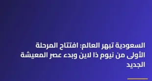صورة بانورامية تظهر لحظة افتتاح المرحلة الأولى من نيوم ذا لاين بواجهاتها العاكسة